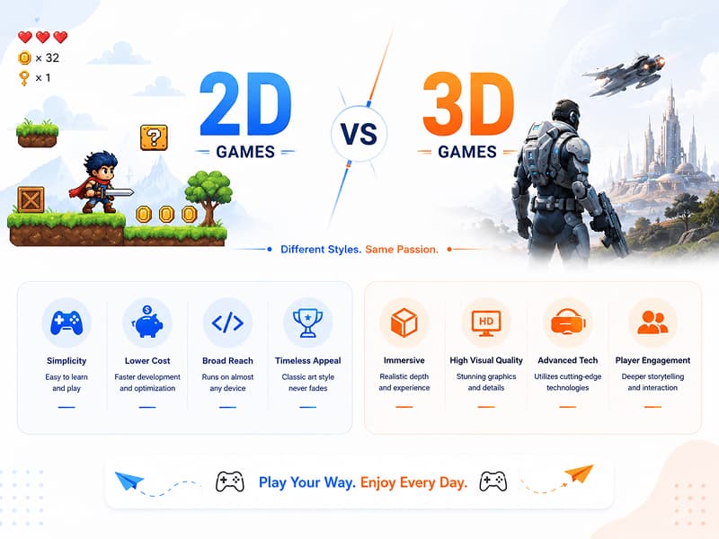 2D vs 3D Games