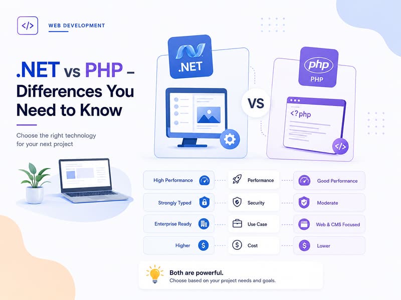 .NET vs PHP – Differences You Need to Know