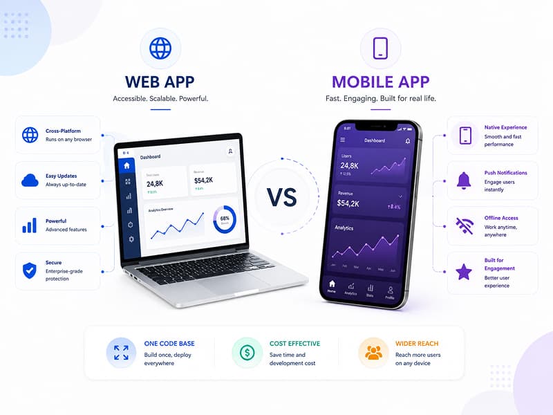 Web App vs Mobile App