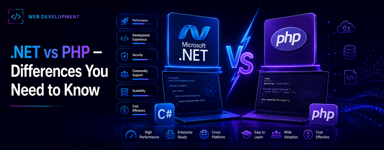 .NET vs PHP – Differences You Need to Know