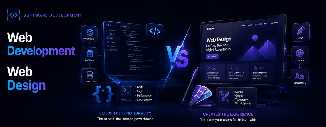 Web Development Vs Web Design